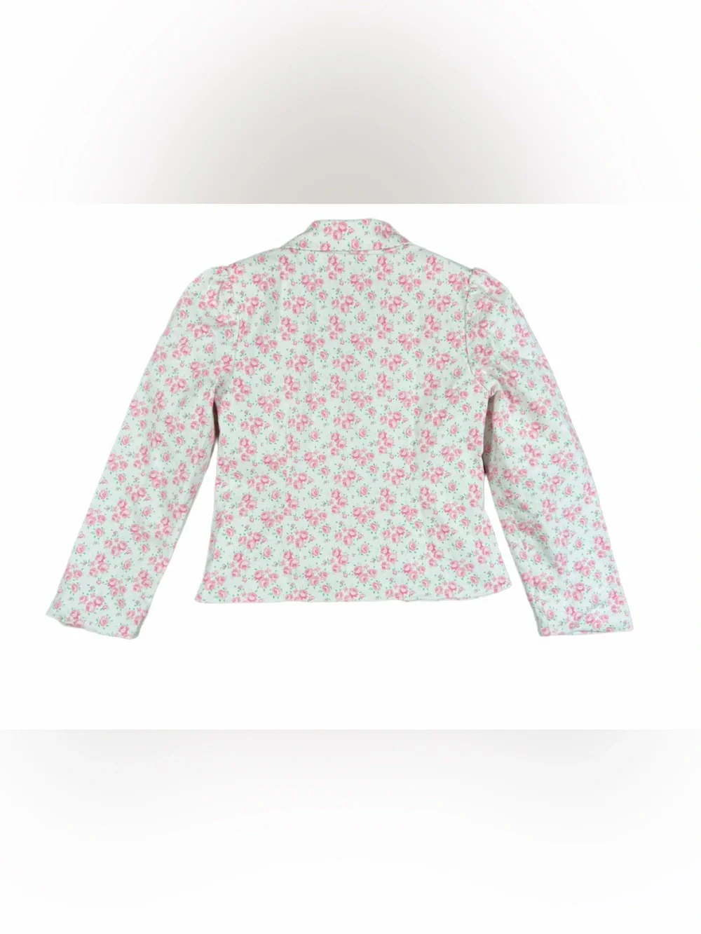 JANIE and JACK White Floral Sateen Blazer Jacket - 4